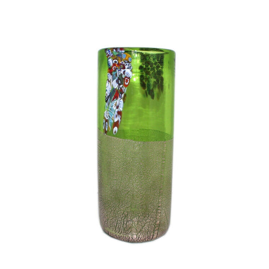 Vaso Dogale in Argento e Vetro con Murrine