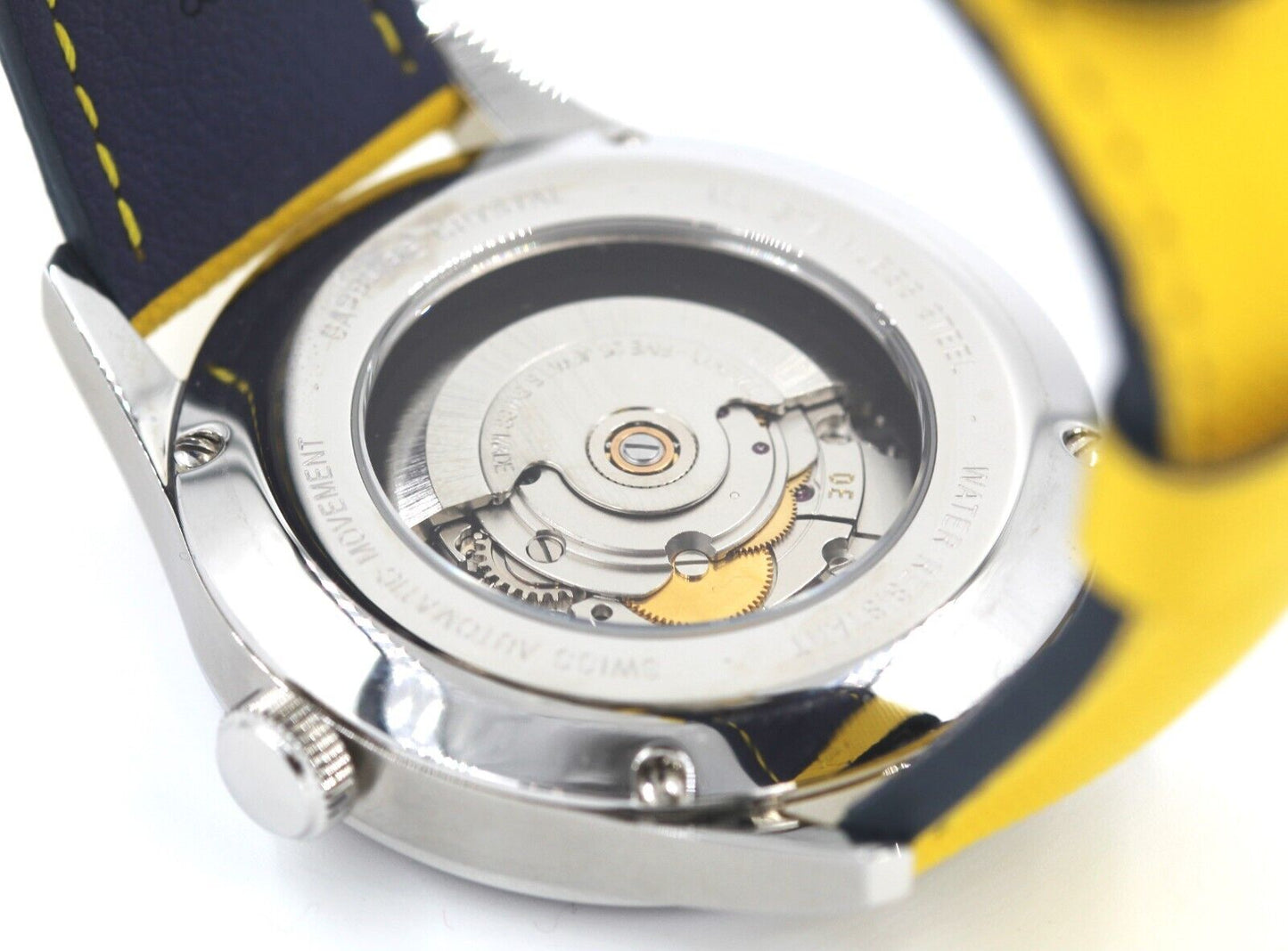 Orologio Infije Automatico con Data e Cinturino Giallo